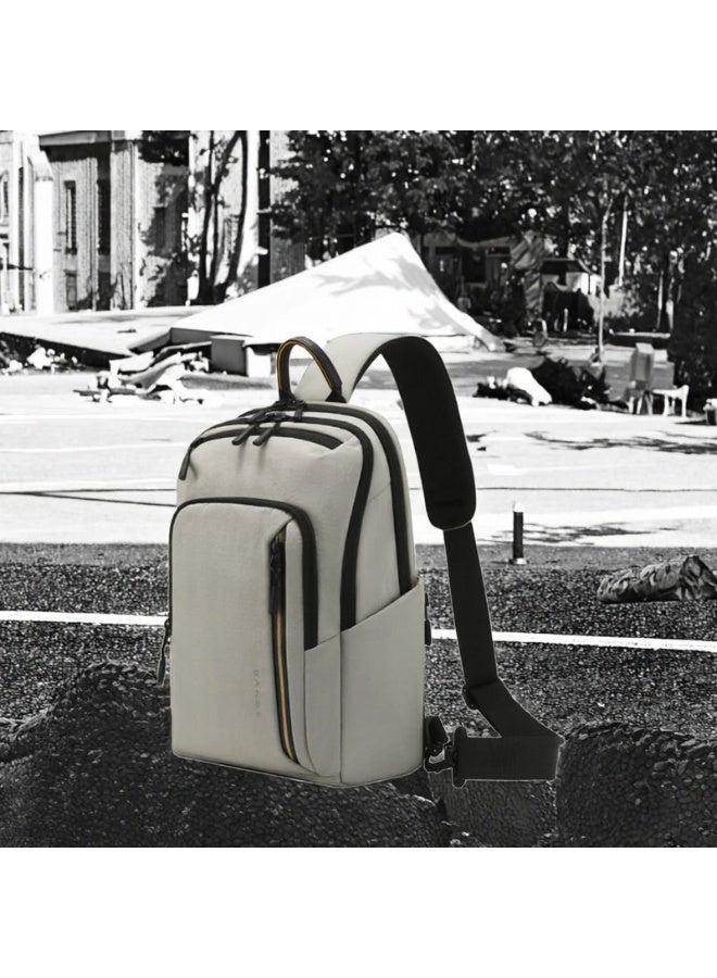 BANGE 7868 Grey New High Quality Lightweight Shoulder Bags Waterproof Anti Theft Crossbody Shoulder Bag Men's Crossbody Bag - Image 3